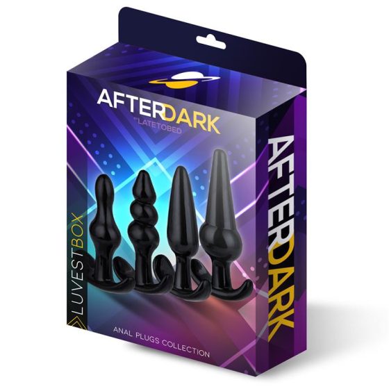 Afterdark Luv Set Box 4 db-os fenékdugó készlet 