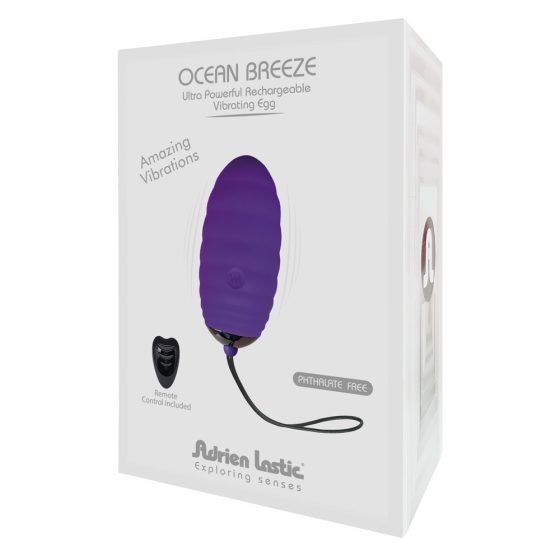 Adrien Lastic Ocean Breeze vibrációs tojás távirányítóval (lila)
