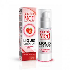 Amoréane Liquid Vibrator - csikló stimuláló gél hölgyeknek, eper illattal (30 ml) Amoréane Liquid Vibrator - csikló stimuláló gél hölgyeknek, eper illattal (30 ml)