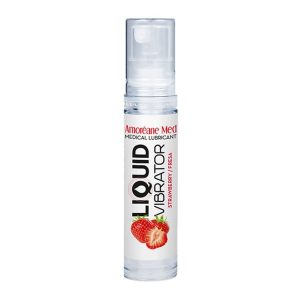 Amoréane Liquid Vibrator - csikló stimuláló gél hölgyeknek, eper illattal (10 ml)