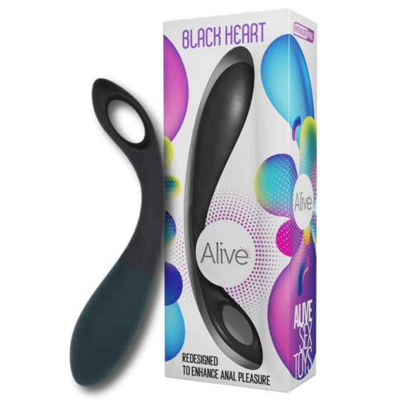 Alive – Black Heart dildó üreges fogantyúval