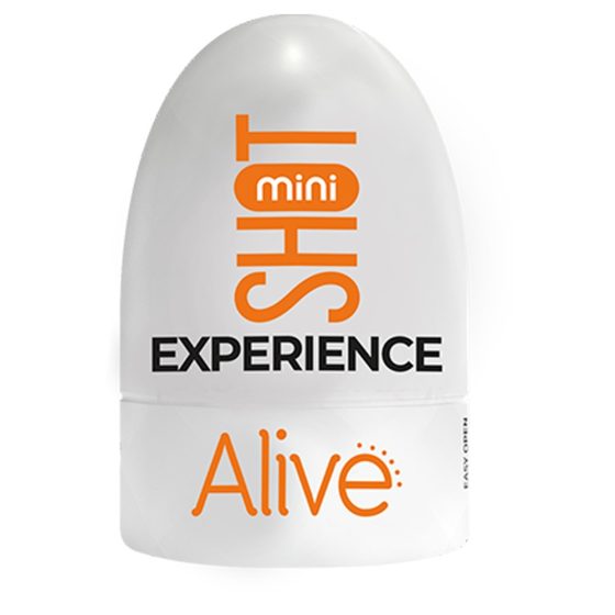 Alive Shot mini maszturbátor, semleges nyílással (világos bőrszín)