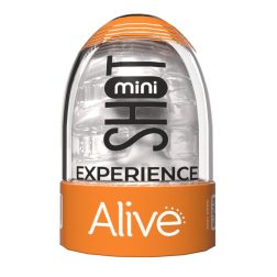 Alive Shot mini maszturbátor, semleges nyílással (áttetsző).