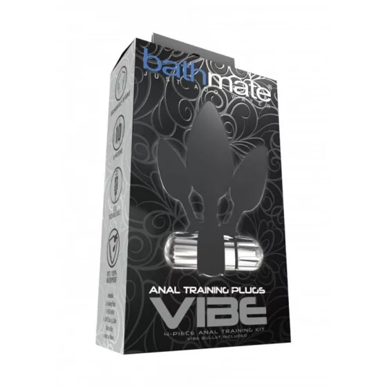 Bathmate Anal Training Plugs Vibe 3 db-os anál vibrátor készlet