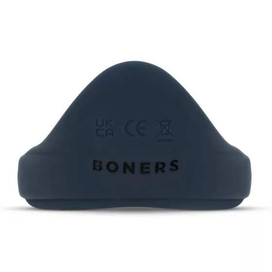 Boners – akkumulátoros vibrációs péniszgyűrű (kék)