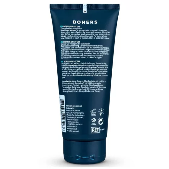 Boners – ejakuláció késleltető gél (100 ml)