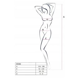   Passion elöl-oldalt, és a deréknál nyitott cicaruha (fekete)