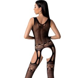   Passion harisnyatartós fazonú, alul-oldalt nyitott cicaruha (fekete)