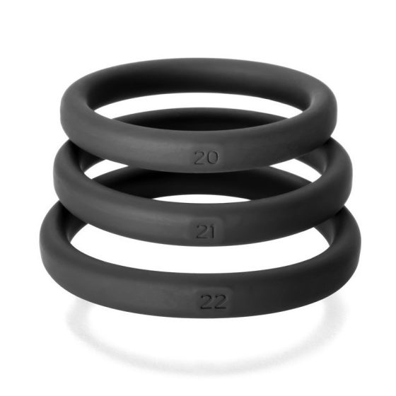 Perfect Fit Xact-Fit 3 db-os péniszgyűrű készlet (L-XL)