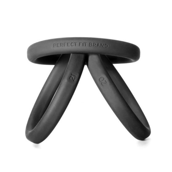 Perfect Fit Xact-Fit 3 db-os péniszgyűrű készlet (L-XL)