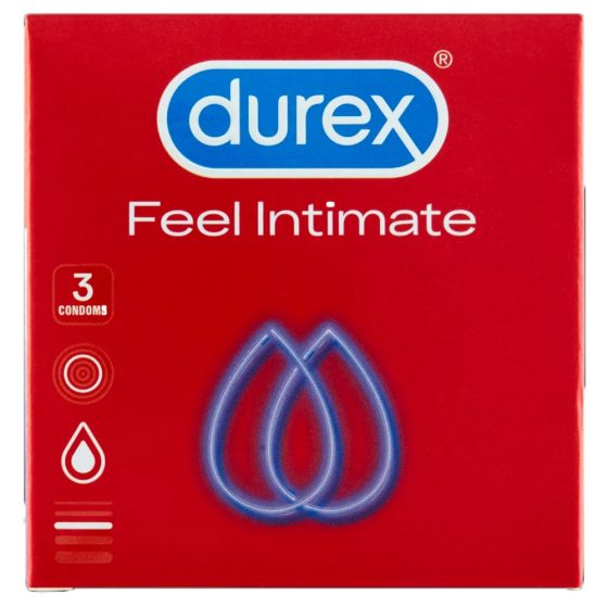 Durex Feel Intimate 3 db extra vékony, extra síkosítású óvszer