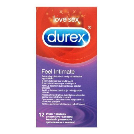 Durex Feel Intimate 12 db extra vékony, extra síkosítású óvszer
