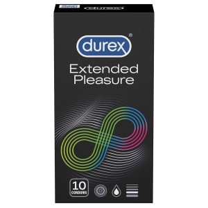 Durex Extended Pleasure 10 db óvszer, késleltető hatású síkosítóval