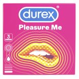 Durex Pleasure Me 3 db különleges felületű óvszer