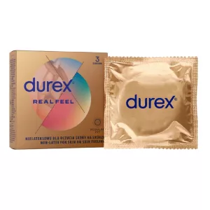 Durex Real Feel latex mentes óvszer (3 db)
