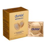 Durex Sensual No Latex 20 db latexmentes óvszer
