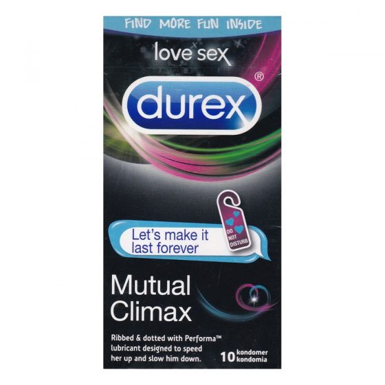 Durex Mutual Climax 10 db redőzött, késleltetős óvszer