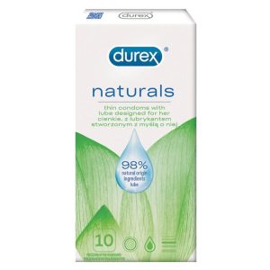 Durex Naturals vékony, nagyobb méretű óvszer (10 db ) Durex Naturals vékony, nagyobb méretű óvszer (10 db )