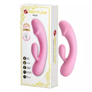Pretty Love – Ron hajlékony akkumulátoros vibrátor klitoriszággal