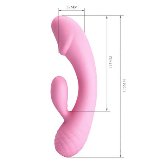 Pretty Love – Ron hajlékony akkumulátoros vibrátor klitoriszággal