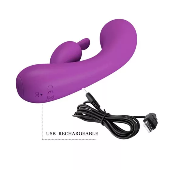 Pretty Love – Grace hajlékony akkumulátoros vibrátor klitoriszággal