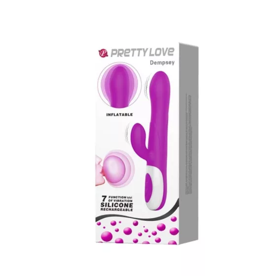 Pretty Love – Dempsey vibrátor klitoriszággal és felfújható fejrésszel