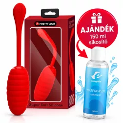   Pretty Love – Kirk akkumulátoros vibrációs tojás (piros) + AJÁNDÉK 150 ml síkosító