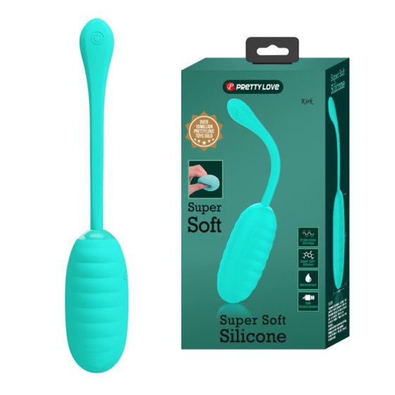 Pretty Love – Kirk akkumulátoros vibrációs tojás (türkiz) 