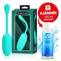   Pretty Love – Julius II akkumulátoros vibrációs tojás (türkiz) + AJÁNDÉK 150 ml síkosító