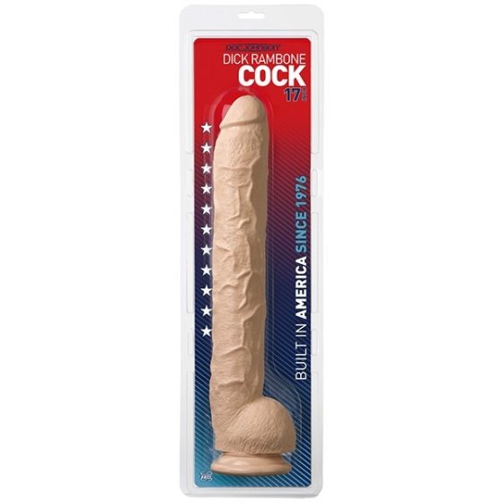 Dick Rambone Cock óriás dildó tapadókoronggal (világos bőrszín)