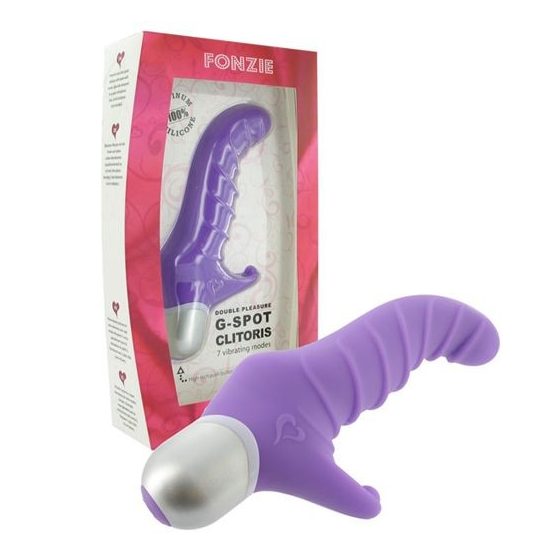 Feelz Toys Fonzie G-Pont vibrátor, klitorisz ággal (lila)