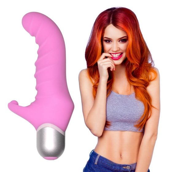 Feelz Toys Fonzie G-Pont vibrátor, klitorisz ággal (rózsaszín)