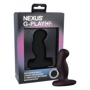 Nexus G-Play Large dildó/vibrátor (fekete, nagy).