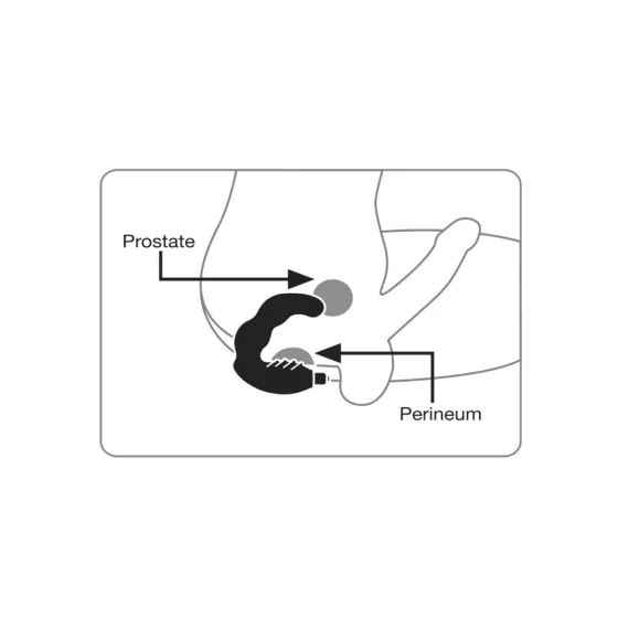 Rocks-Off – Bad Boy prosztatadildó és perineum vibrátor (fekete)