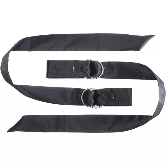 Lelo Boa Pleasure Ties selyem kötöző szalag (fekete)
