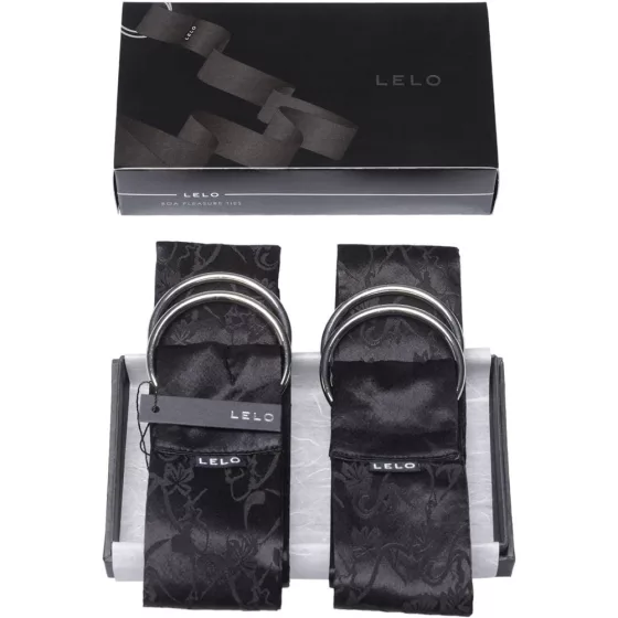 Lelo Boa Pleasure Ties selyem kötöző szalag (fekete)