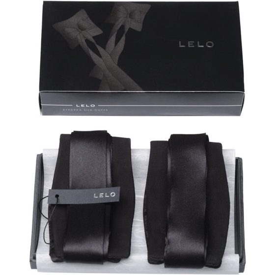 Lelo Etherea Silk Cuffs selyem kötöző (fekete)
