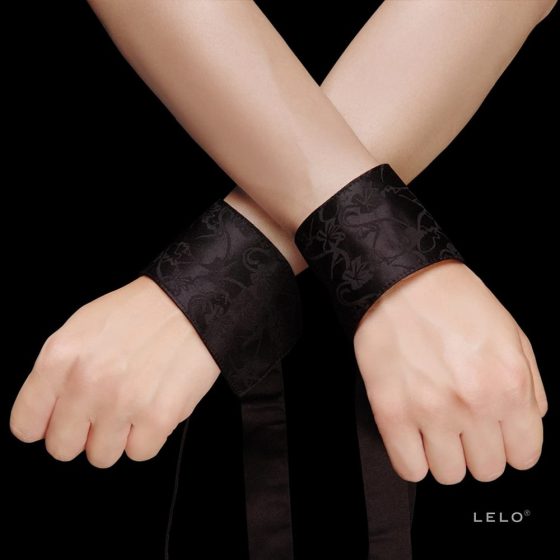 Lelo Etherea Silk Cuffs selyem kötöző (fekete)