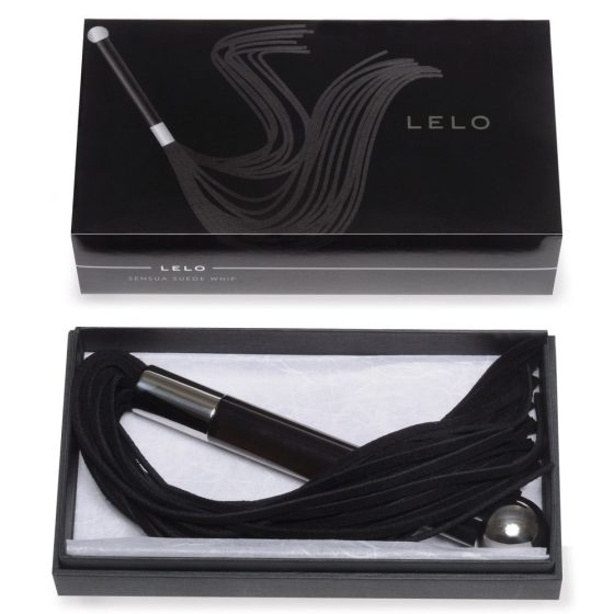 Lelo Sensua Suede Whip korbács (fekete)