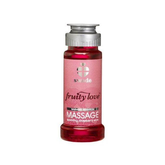Swede Fruity Love masszázsolaj, pezsgő eper aromával (50 ml)