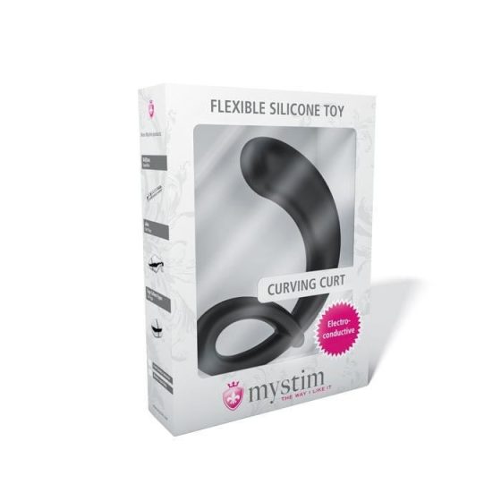 Mystim Curving Court elektro dildó szilikonból