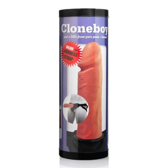 Cloneboy péniszmásoló készlet hámmal és tapadótalppal (világos bőr)