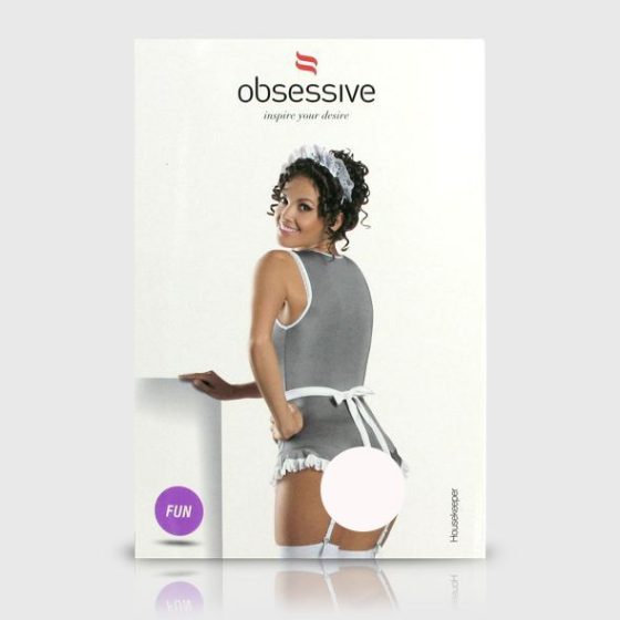 Obsessive takarítónő jelmez (szürke)