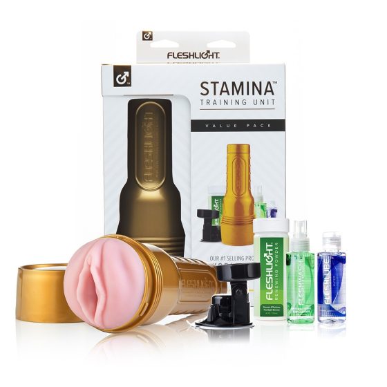 Fleshlight Lady Stamina Training Unit készlet, punci (rücskös betéttel)