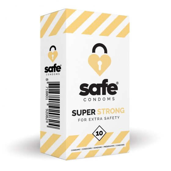 Safe Super Strong extra falvastagságú óvszer (10 db)