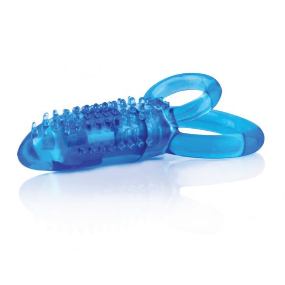 The Screaming O DoubleO 8 Blue vibrációs dupla gyűrű, klitoriszizgatóval