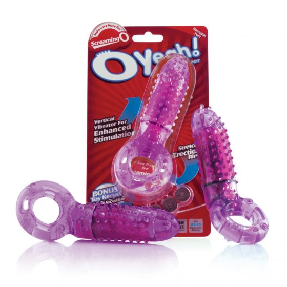 The Screaming O Oyeah vibrációs péniszgyűrű klitoriszizgatóval (lila)