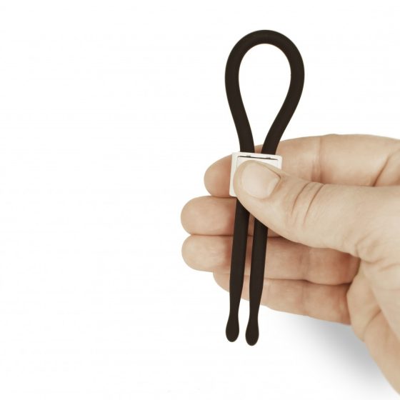 Tickler Buddy Toyfriend állítható péniszgyűrű (fekete)