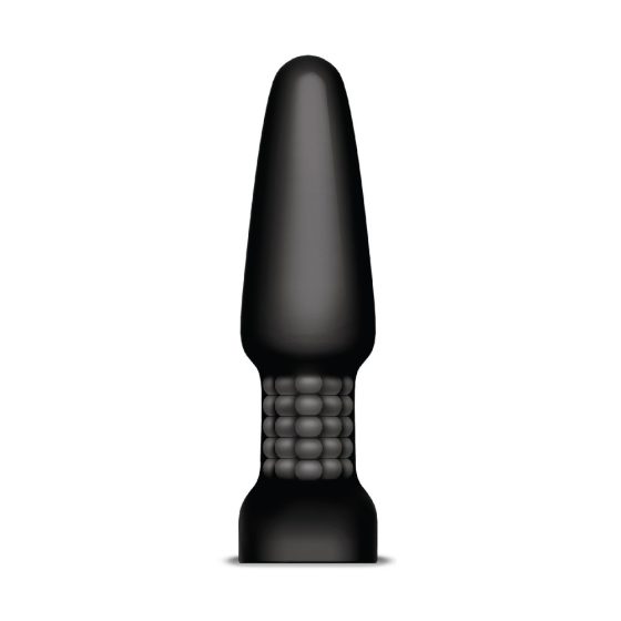 Bvibe Rimming Plug 2 távirányítható anál vibrátor, forgó gyöngyökkel (fekete)