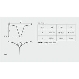 Obsessive Luiza tanga (fekete)